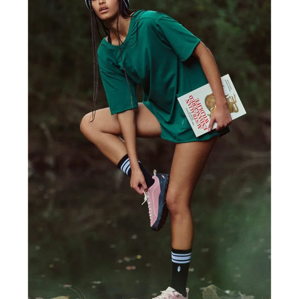 FP MOVEMENT Hot Shot Tee Romper / Heritage Green - Picture 7 of 10